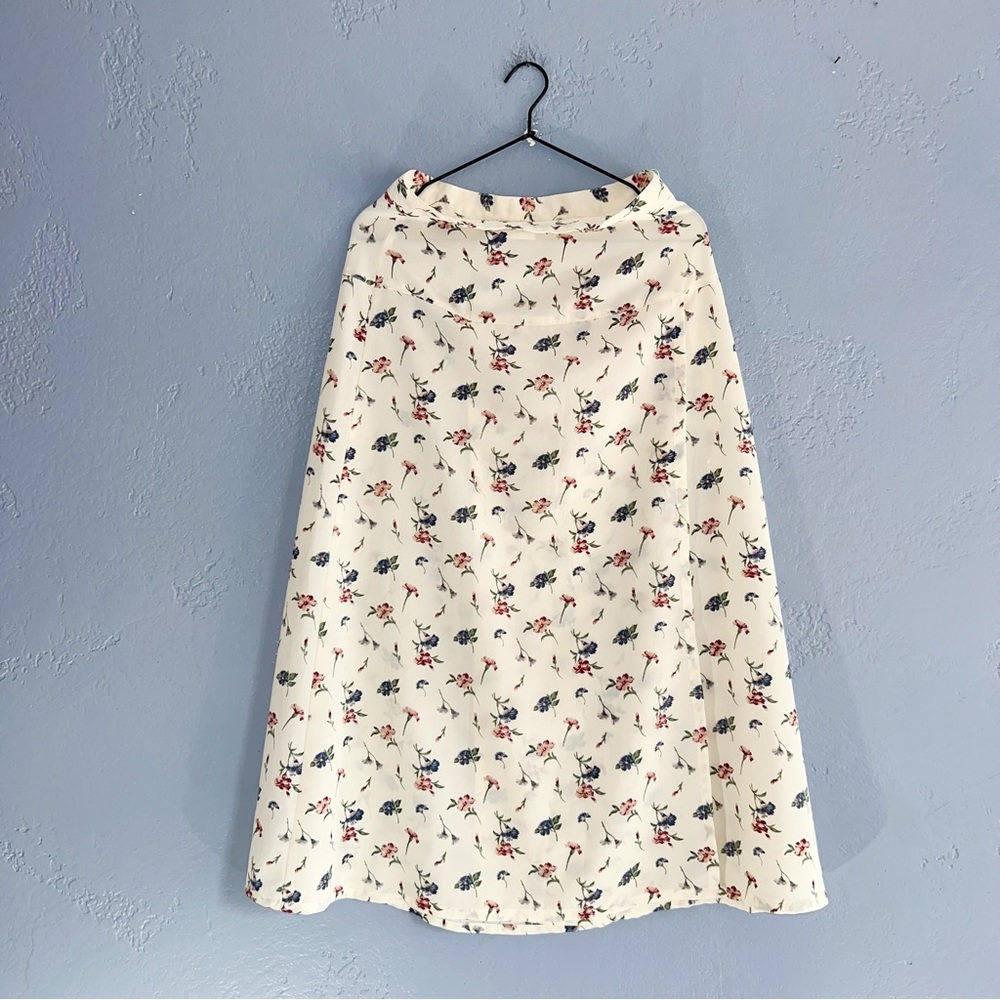 Vintage Floral midi skirt Size 10